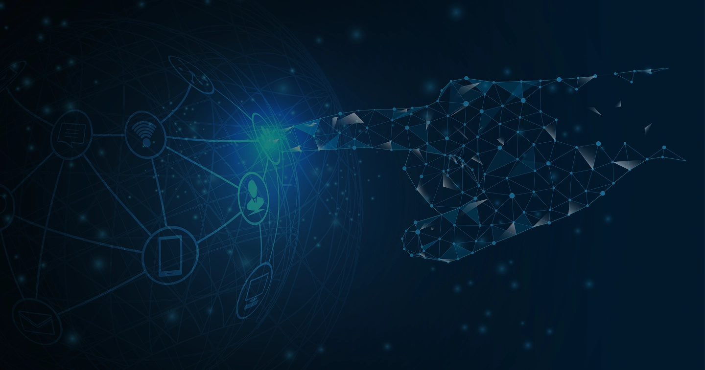 Grafica di sfondo della pagina contatti di Synor Quantel